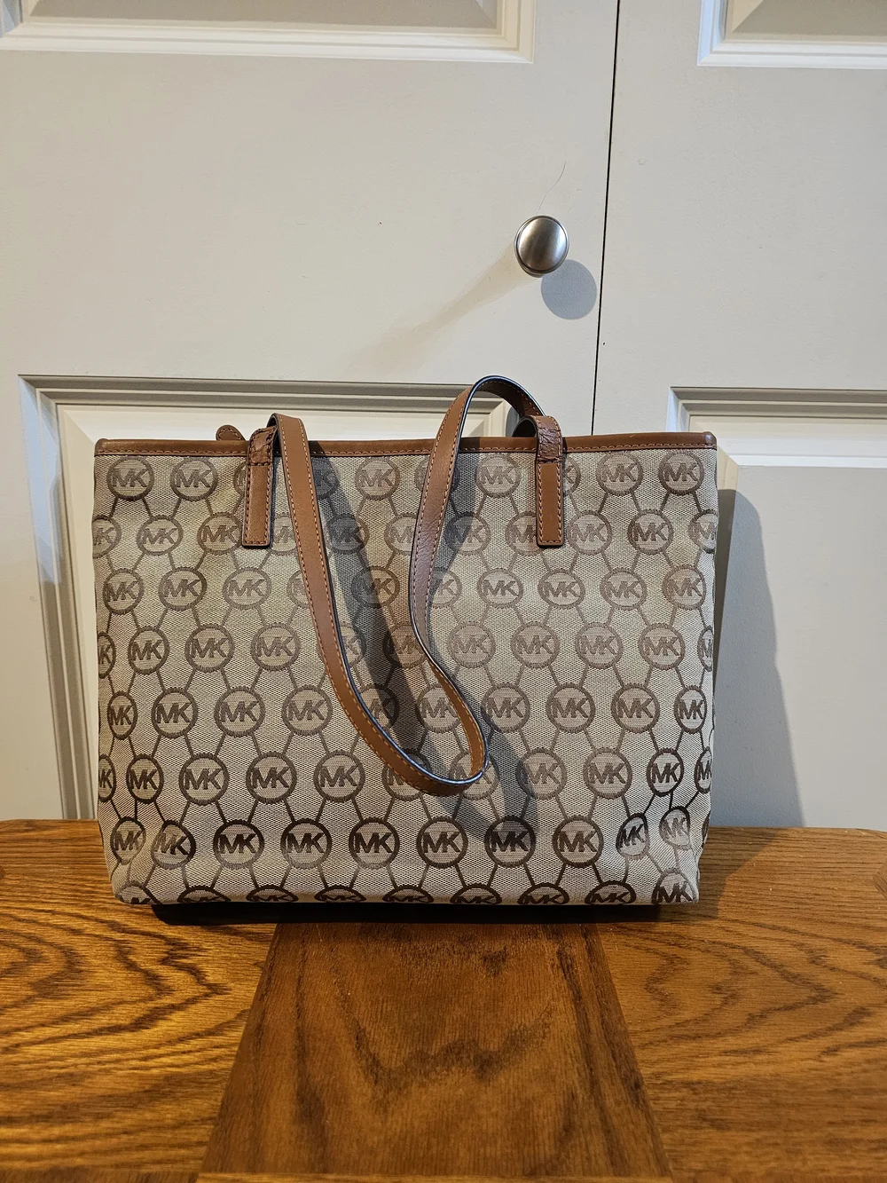Michael Kors Brown Logo Tote Bag